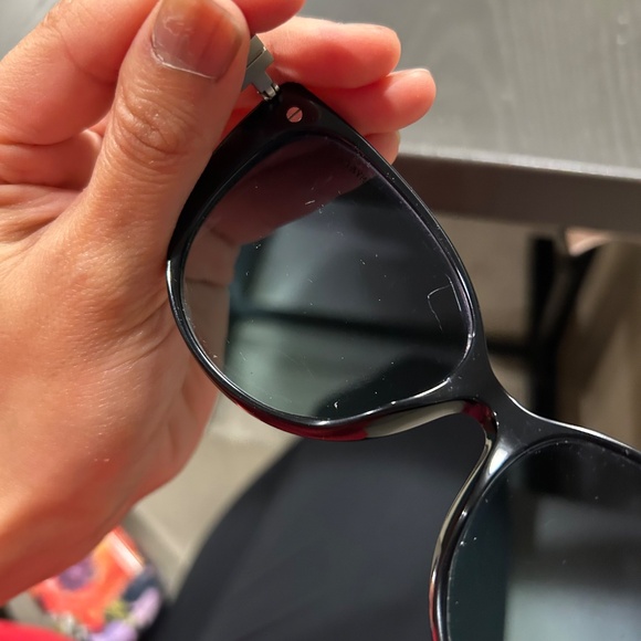 Tiffany & Co. TF 4178 Black Oversized Sunglasses Blue Tips w/ Case main image 7